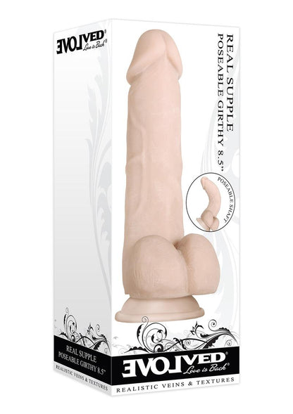 Real Supple Poseable Girthy Dildo