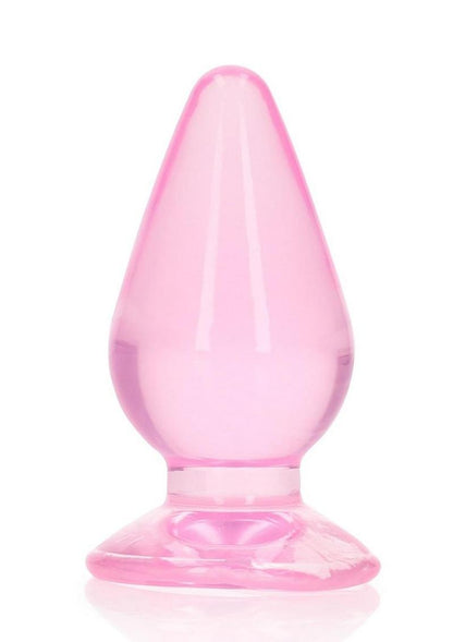RealRock Crystal Clear Anal Plug with Suction Cup