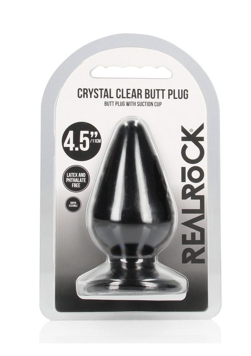RealRock Crystal Clear Anal Plug with Suction Cup