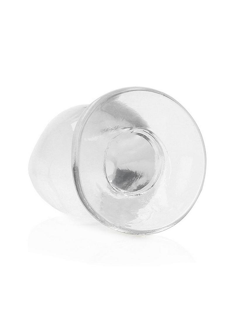 RealRock Crystal Clear Anal Plug with Suction Cup