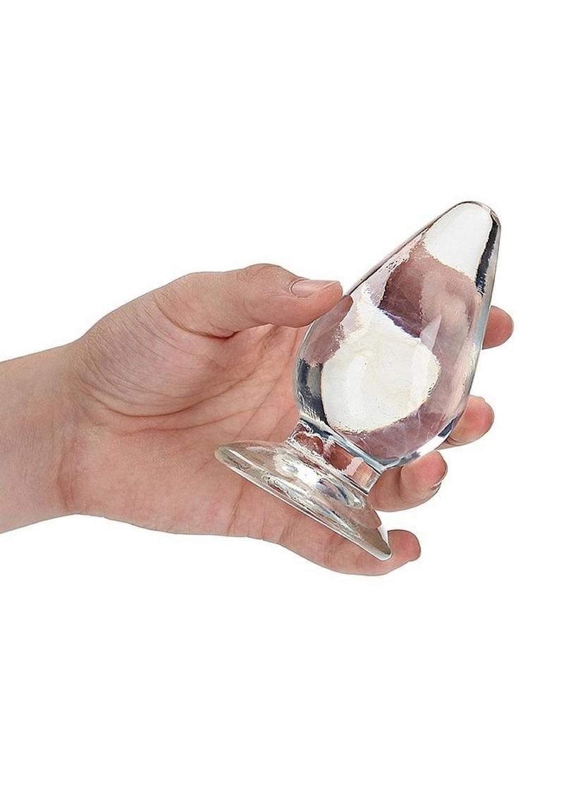 RealRock Crystal Clear Anal Plug with Suction Cup