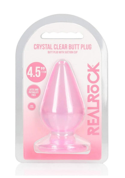 RealRock Crystal Clear Anal Plug with Suction Cup
