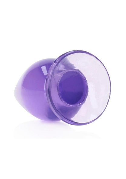 RealRock Crystal Clear Anal Plug with Suction Cup
