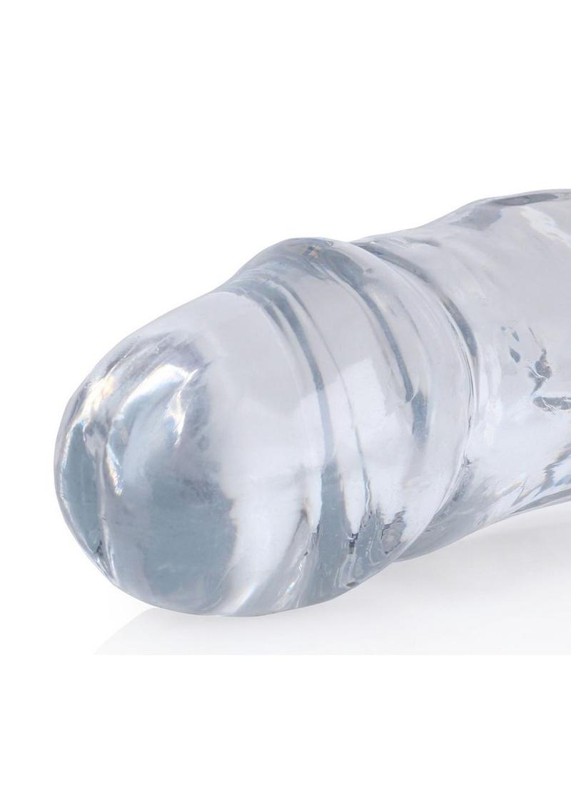 RealRock Crystal Clear Double Dong And Body-Safe Glass Dildo