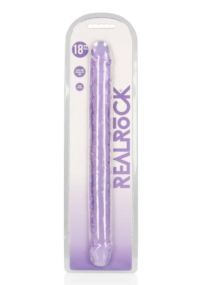 RealRock Crystal Clear Double Dong And Body-Safe Glass Dildo