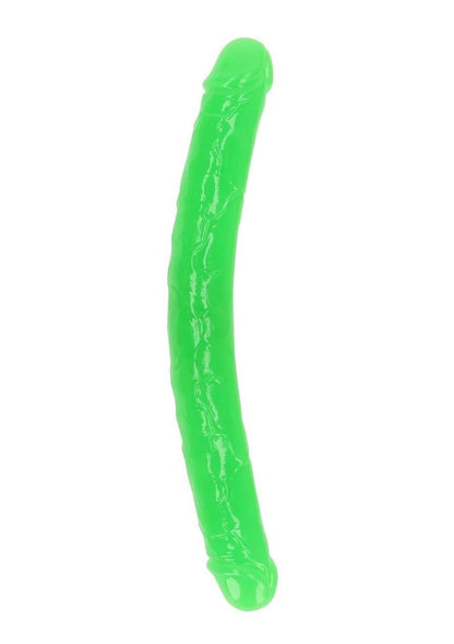 RealRock Glow in the Dark Double Dildo 15 Inch Dual-Ended Design