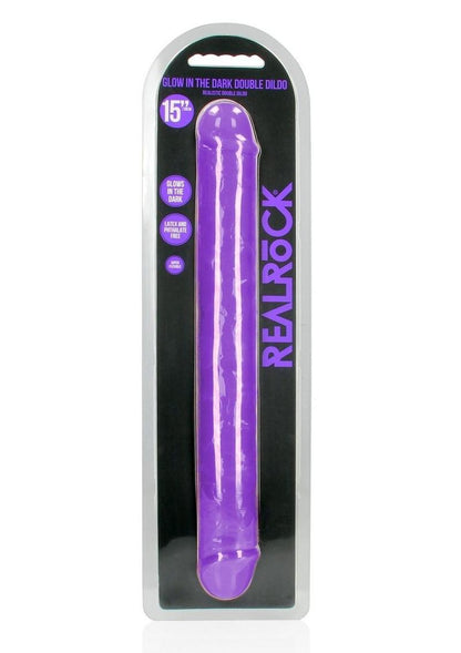 RealRock Glow in the Dark Double Dildo 15 Inch Dual-Ended Design