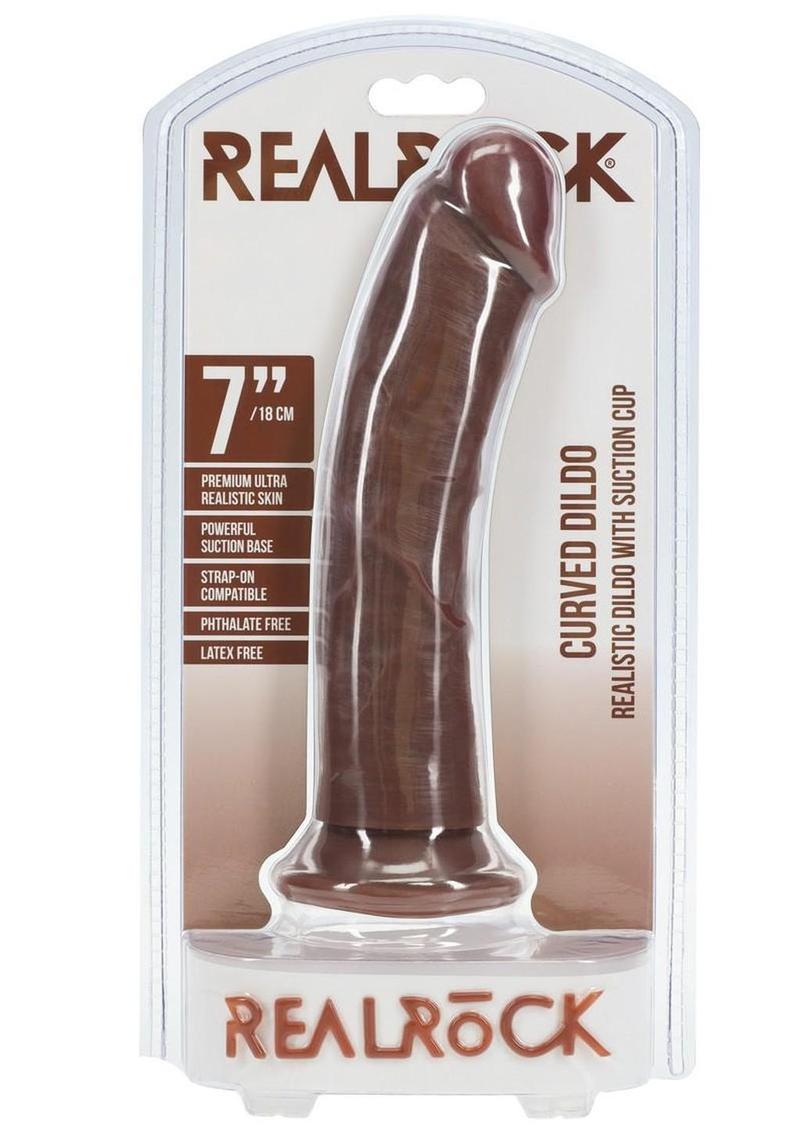 RealRock Curved Realistic Dildo with Suction Cup