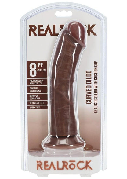 RealRock Curved Realistic Dildo with Suction Cup