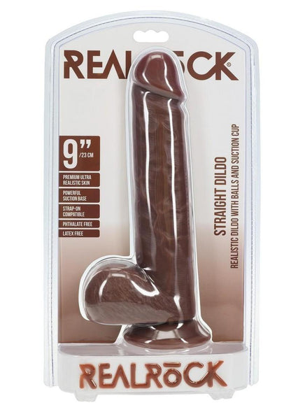 RealRock Straight Realistic Dildo with Balls 7 Inch
