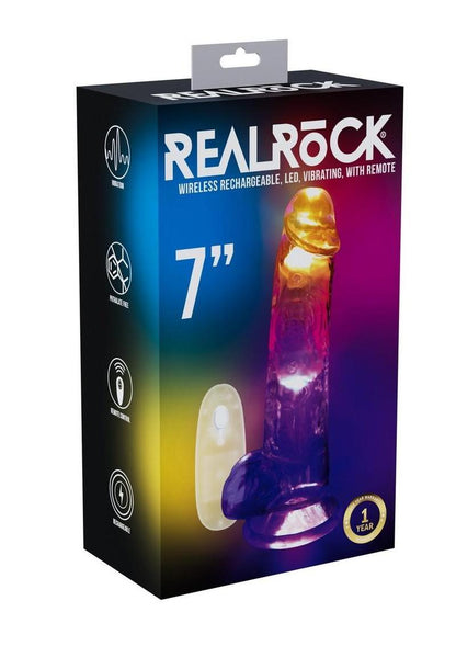 RealRock Rechargeable LED Vibrating Dildo