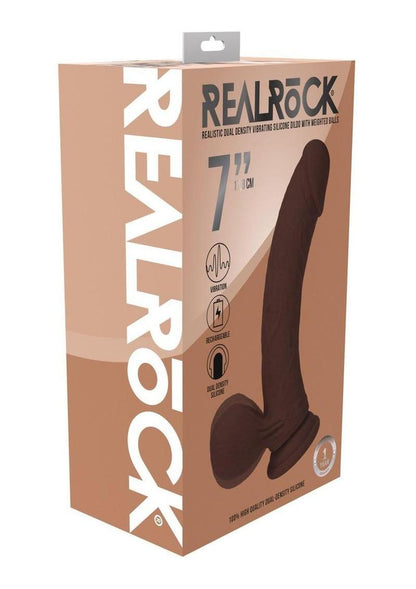 RealRock Rechargeable Dual Density Vibrating Dildo 6 Inch