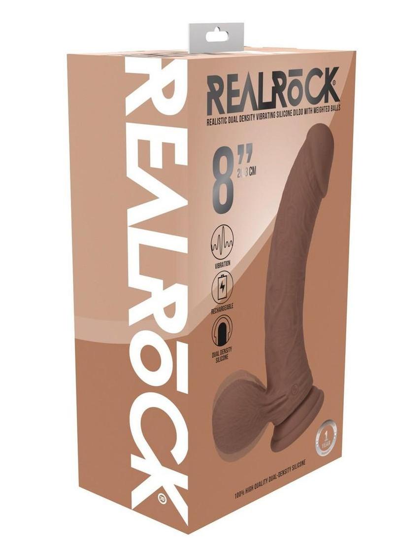 RealRock Rechargeable Dual Density Vibrating Dildo 6 Inch