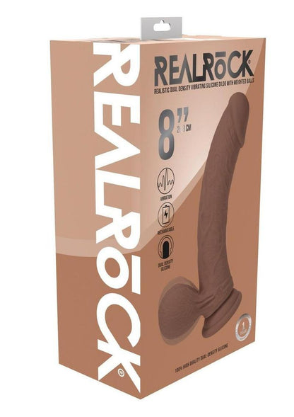 RealRock Rechargeable Dual Density Vibrating Dildo 6 Inch