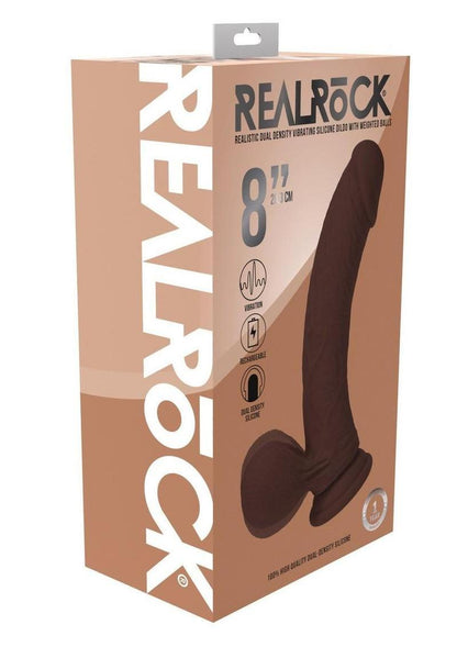 RealRock Rechargeable Dual Density Vibrating Dildo 6 Inch