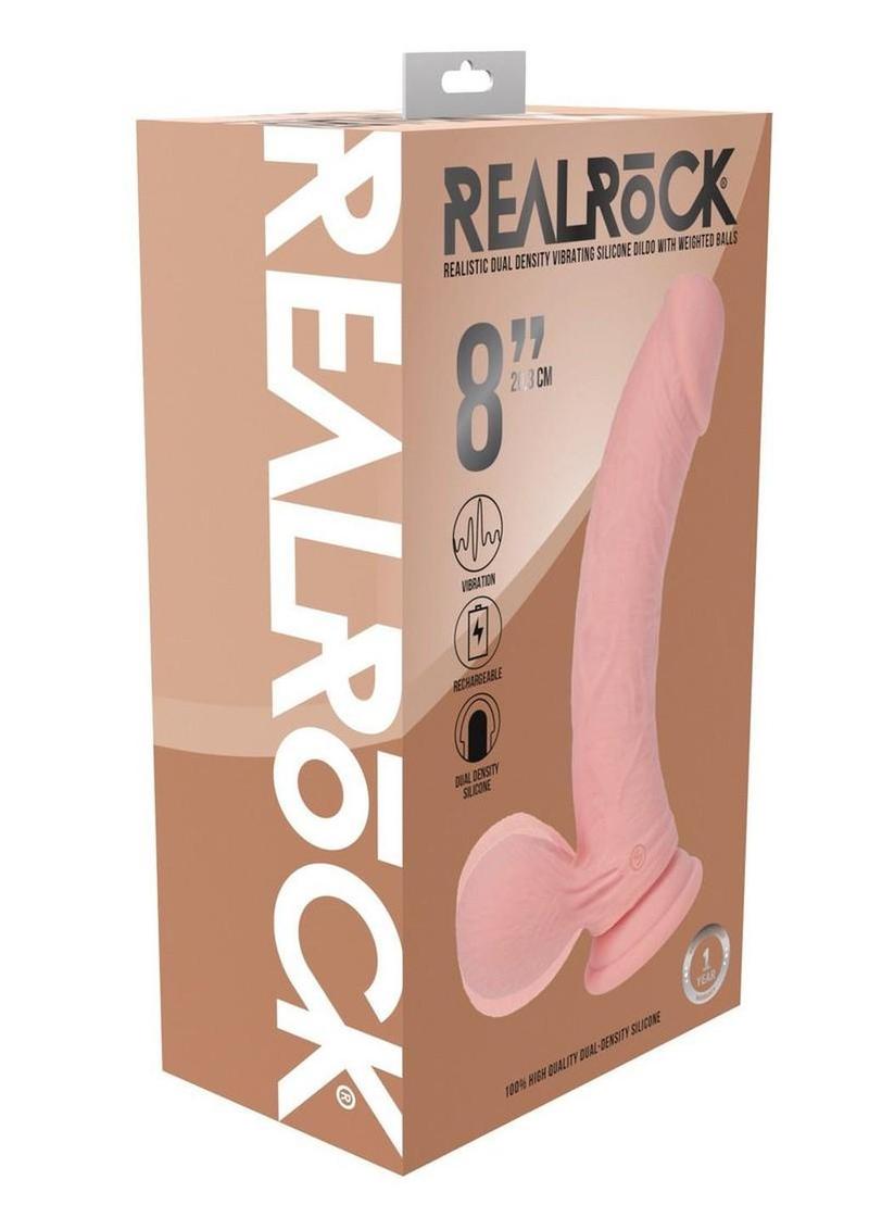 RealRock Rechargeable Dual Density Vibrating Dildo 6 Inch