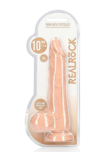 Realrock Realistic Dildo with Balls And Suction Cup