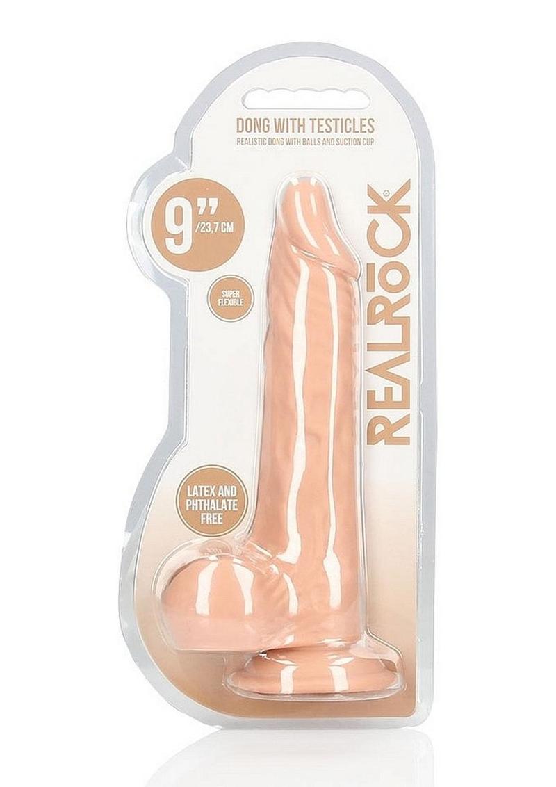Realrock Realistic Dildo with Balls And Suction Cup