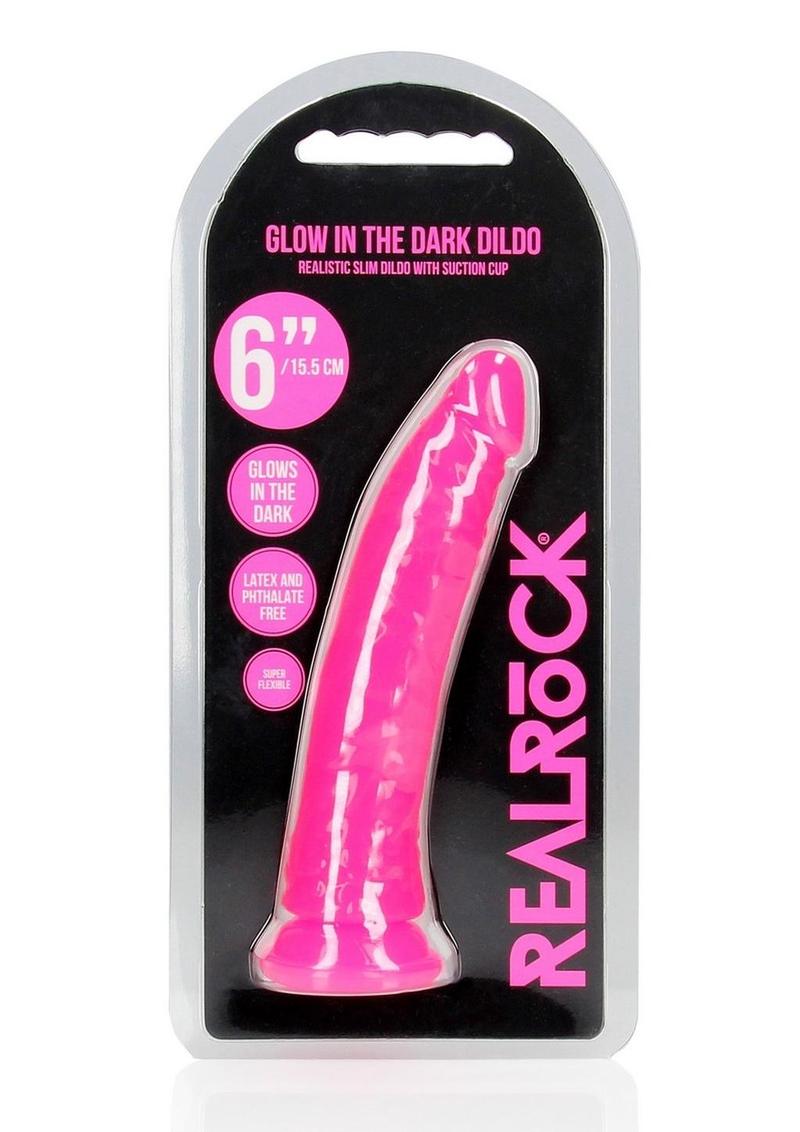 Realrock Slim Glow In The Dark Dildo