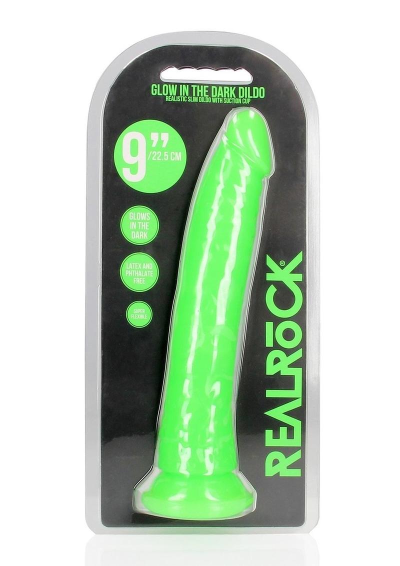 Realrock Slim Glow In The Dark Dildo