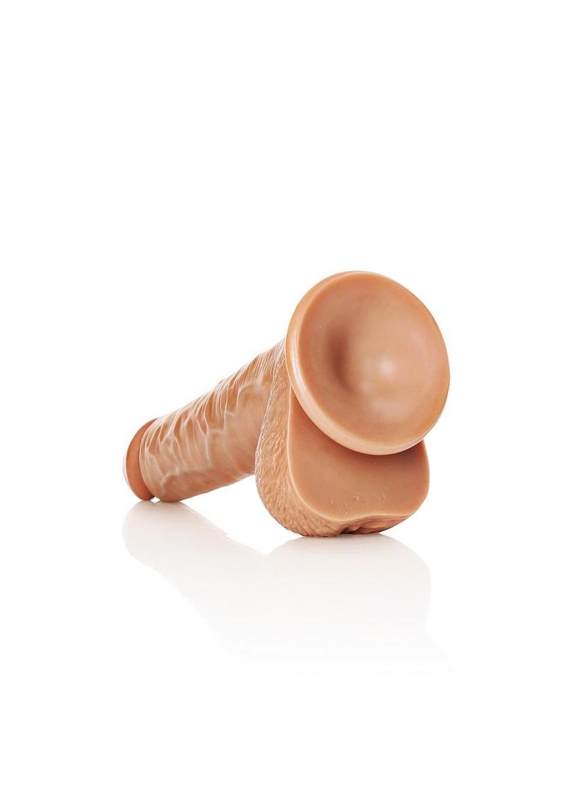 RealRock Straight Realistic Dildo with Balls And Suction Base