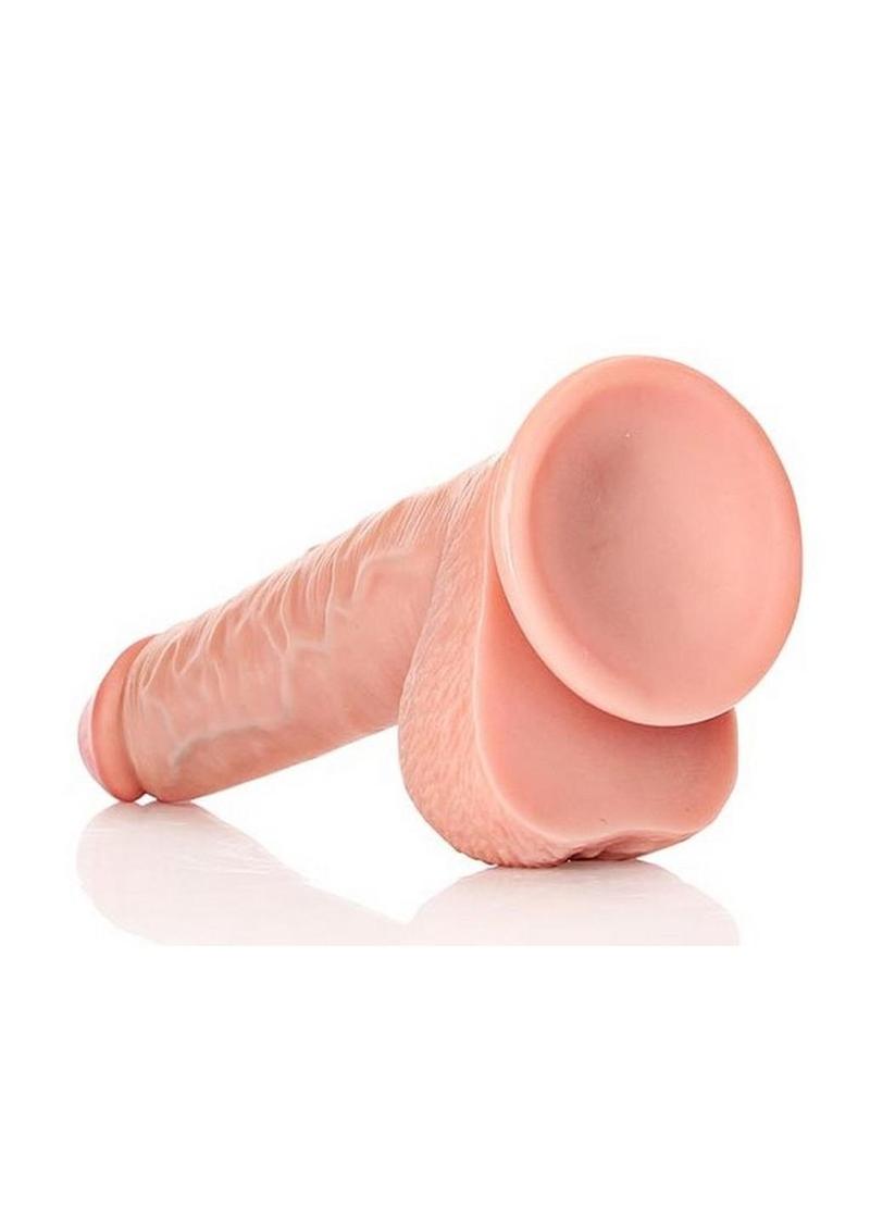 RealRock Straight Realistic Dildo with Balls And Suction Base