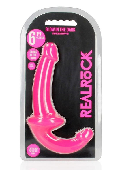 RealRock Glow in the Dark Strapless Strap-On Dildo