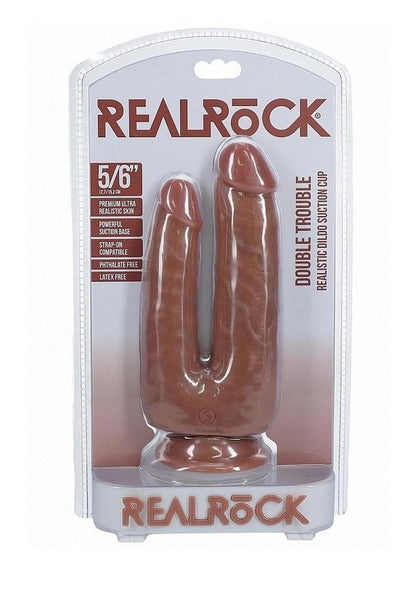 Realrock Double Trouble Double Dildo with Suction Cup
