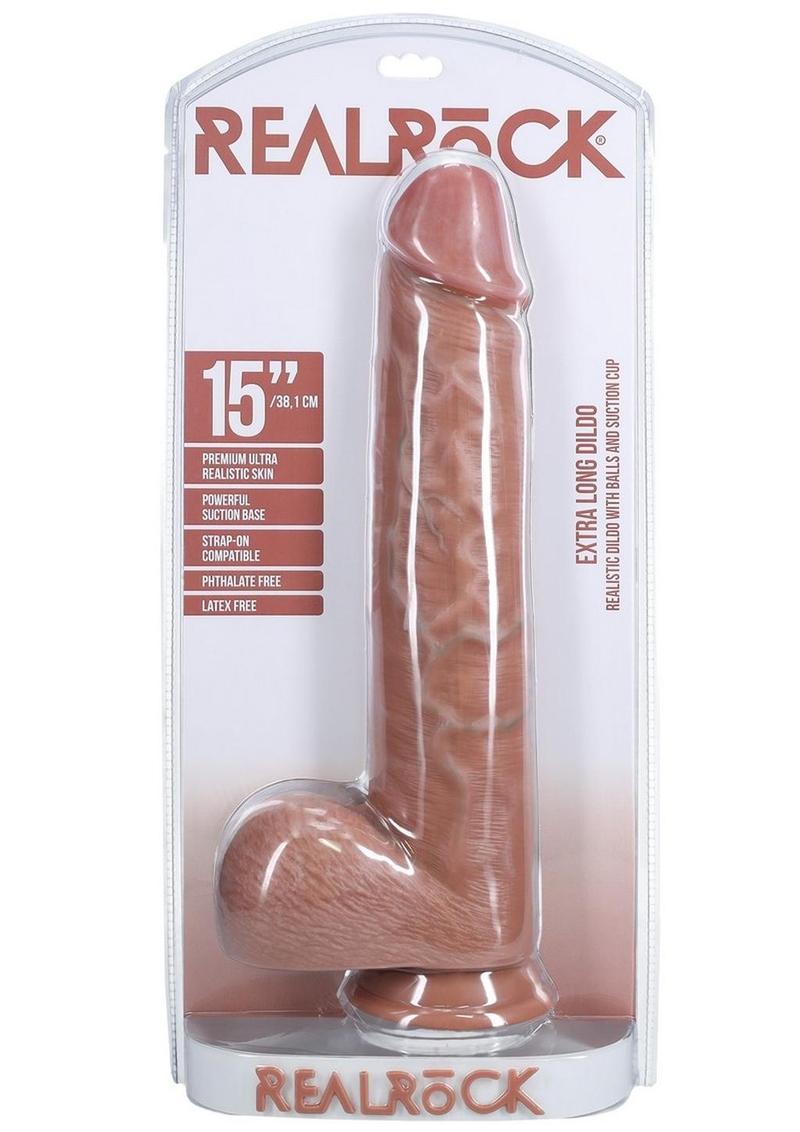 RealRock Ultra Realistic Skin Extra Large Straight Dildo