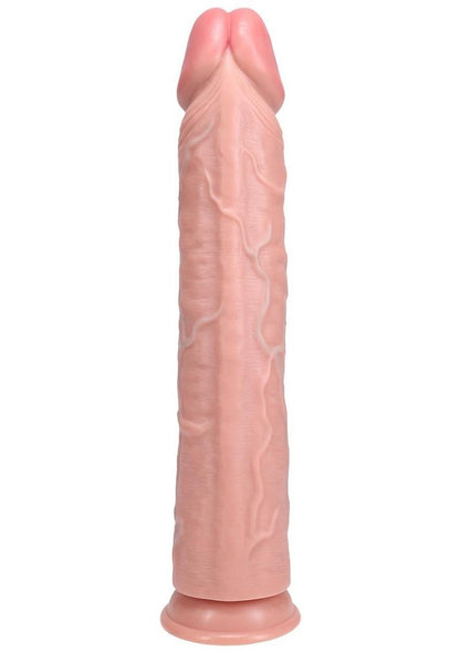 RealRock Ultra Realistic Skin Extra Large Straight Dildo with Suction Cup