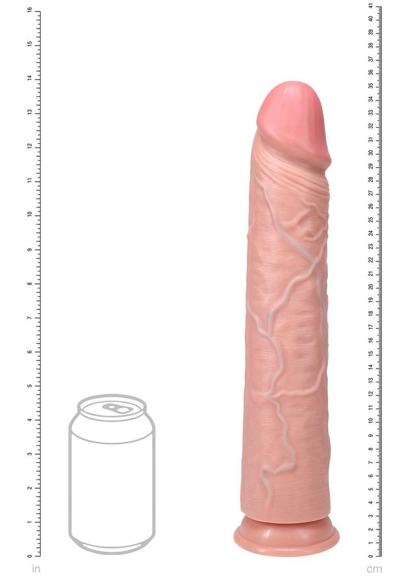 RealRock Ultra Realistic Skin Extra Large Straight Dildo with Suction Cup
