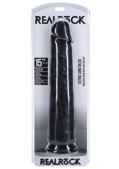 RealRock Ultra Realistic Skin Extra Large Straight Dildo with Suction Cup