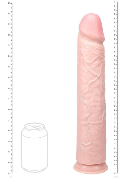 RealRock Ultra Realistic Skin Extra Large Straight Dildo with Suction Cup