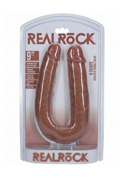 Real Rock U-Shaped Realistic Skin Double Dildo