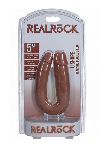 Real Rock U-Shaped Realistic Skin Double Dildo