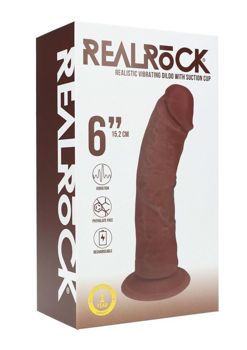 RealRock 6" Vibrating Dildo with Suction Cup