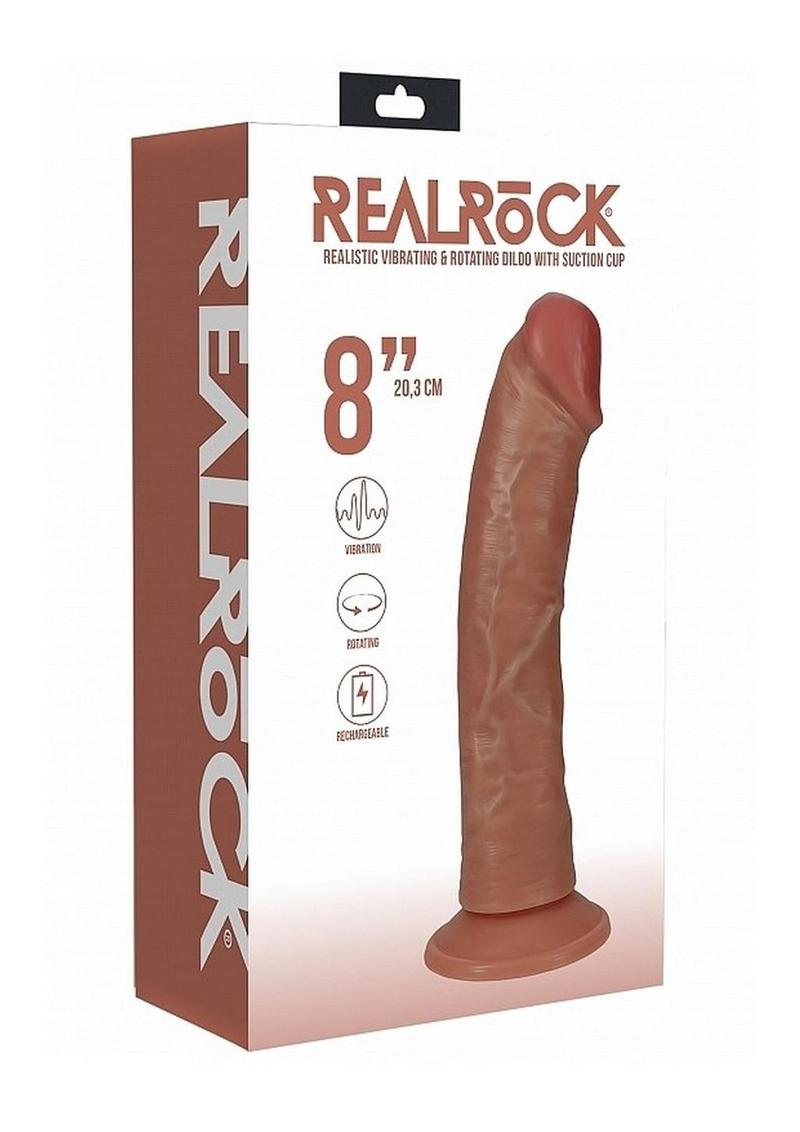 Realrock Vibrating and Rotating Dildo Suction Cup