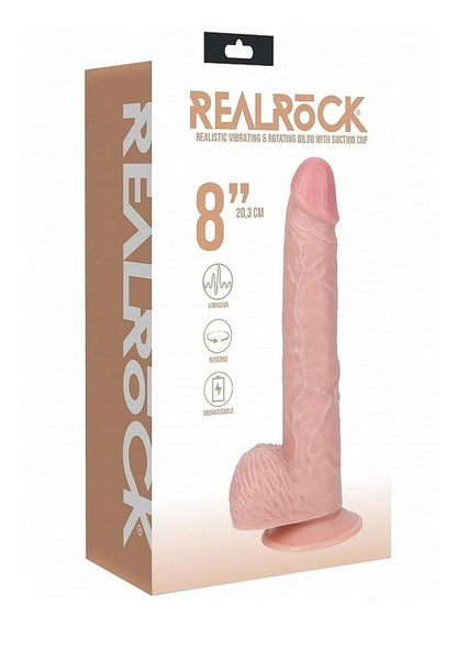 Realrock Vibrating and Rotating Dildo with Suction Cup