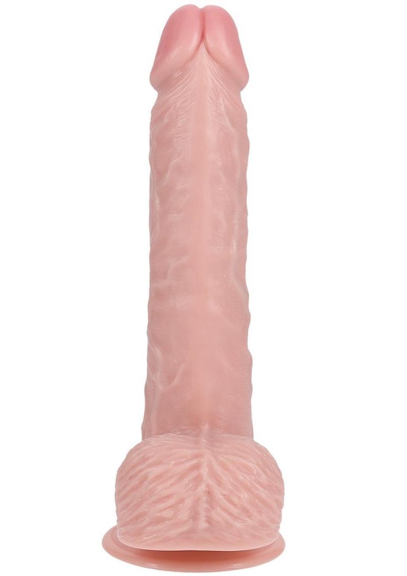 Realrock Vibrating Dildo with Balls Regular Straight