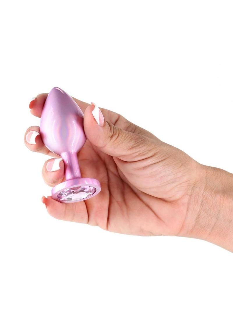 Medium Iridescent Rear Assets Aluminum Anal Plug