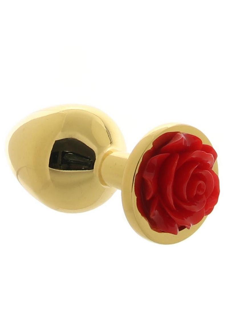 Rear Assets Rose Aluminum Elegant Anal Plug and Functional