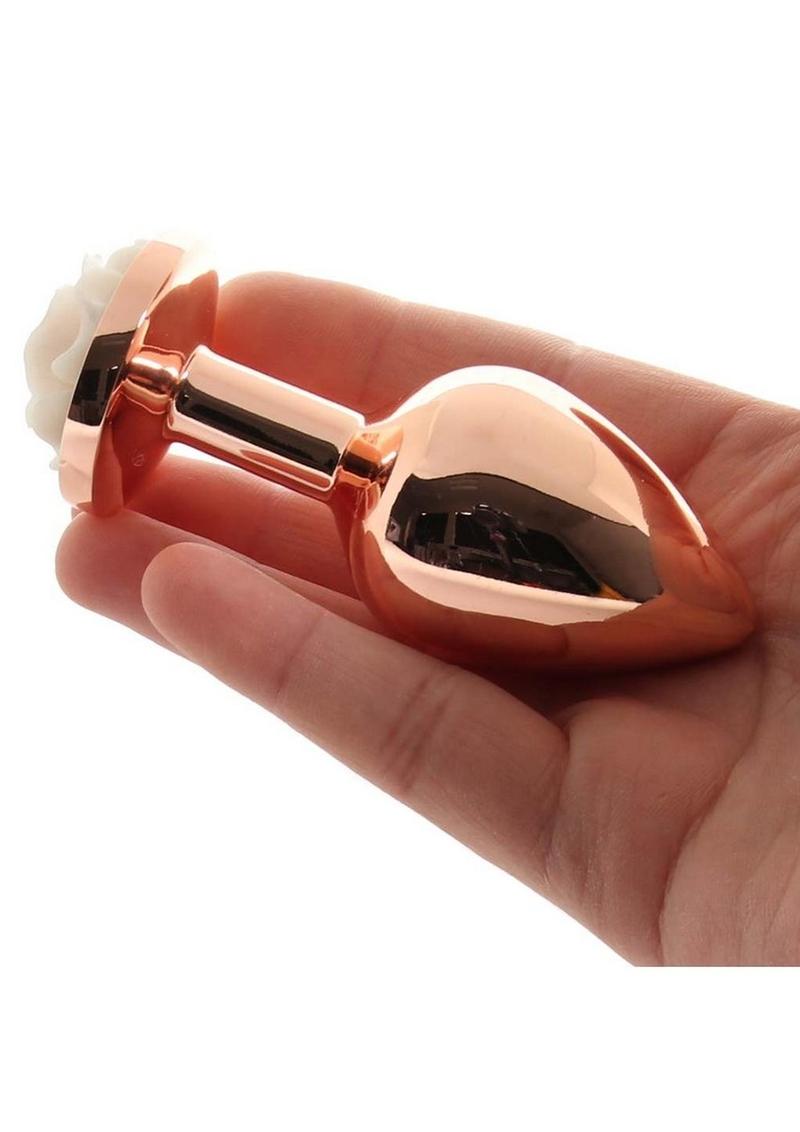 Rear Assets Rose Aluminum Elegant Anal Plug and Functional
