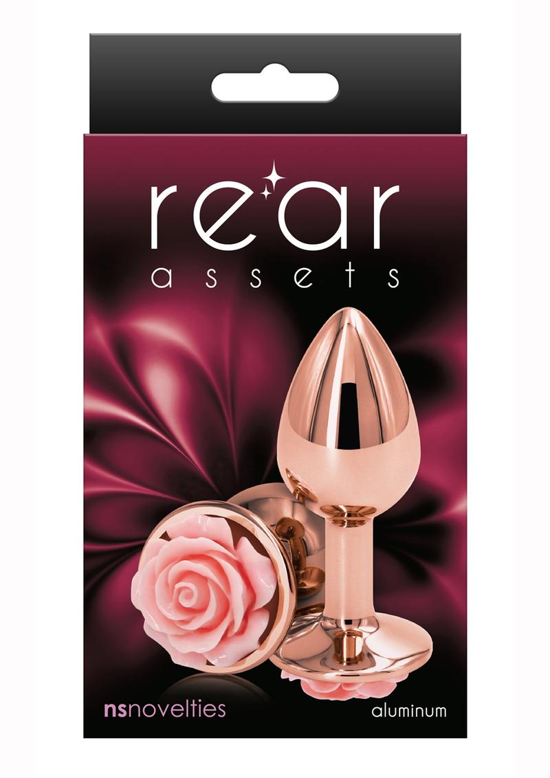Rear Assets Rose Aluminum Elegant Anal Plug and Functional