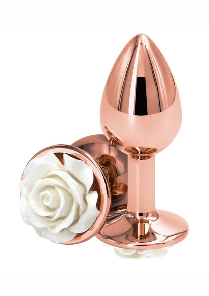 Rear Assets Rose Aluminum Elegant Anal Plug and Functional