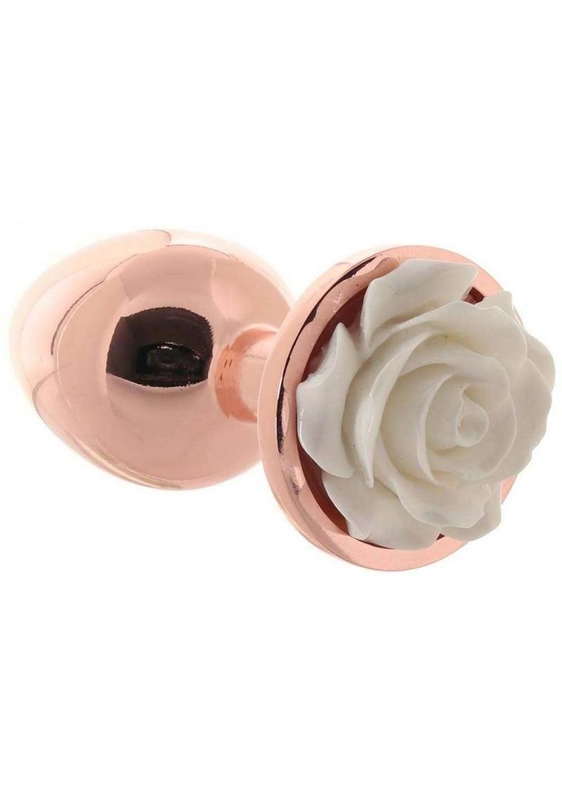 Rear Assets Rose Aluminum Elegant Anal Plug and Functional