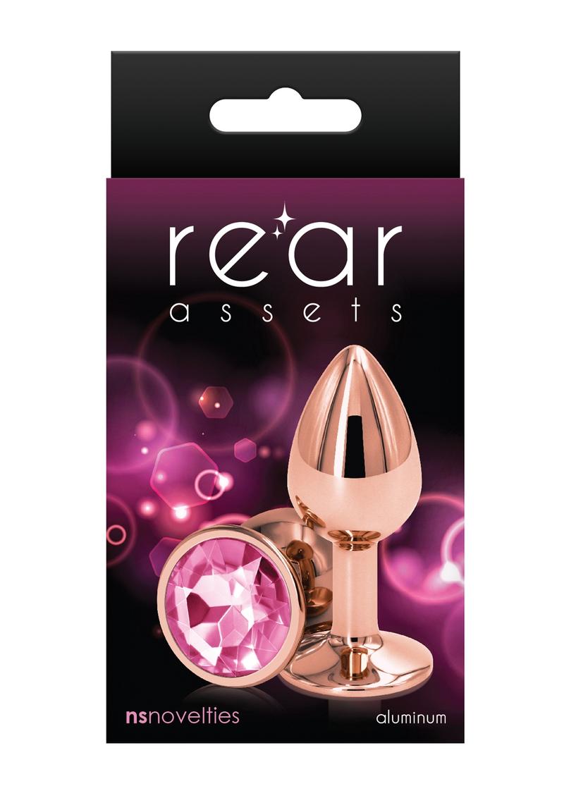 Rear Assets Rose Comfortable Gold Aluminum Anal Plug
