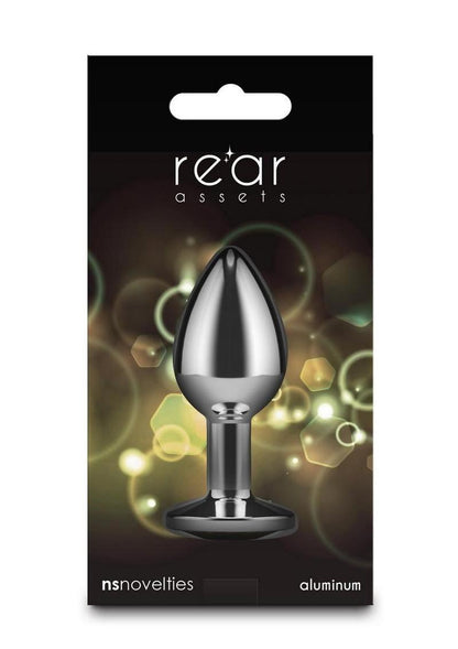 Rear Assets Aluminum Anal Plug with Yellow Gem