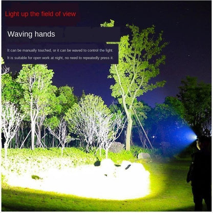 Rechargeable Adjustable LED Headlight Strong Light Zoomable Long-distance Waterproof Super Bright Head-mounted Led Headlamp For Hiking Night Fishing Outdoor Miner&