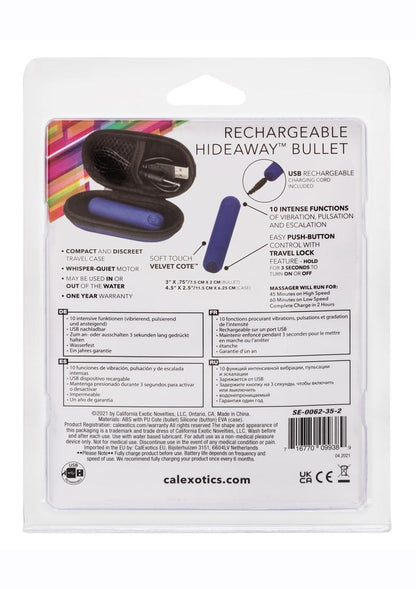 Waterproof Rechargeable Hideaway Bullet Vibrator by CalExotics