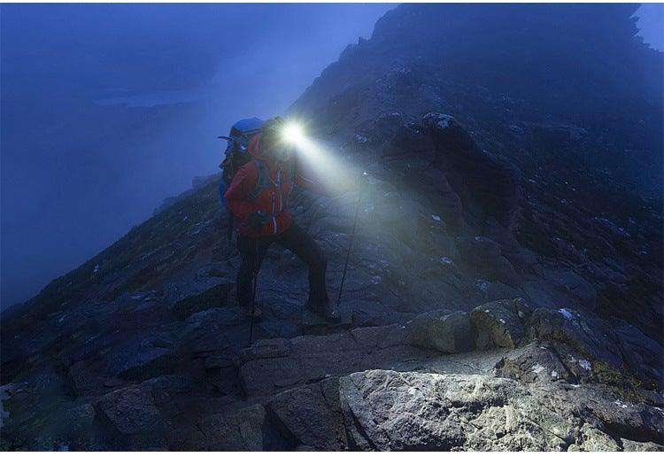 Rechargeable LED Powerfull Headlamp Flashlight USB Waterproof Headlamp Motion Body Sensor Headlight For Adults &amp; Kids Camping Flashlight Outdoors Camping Running Biking Fishing